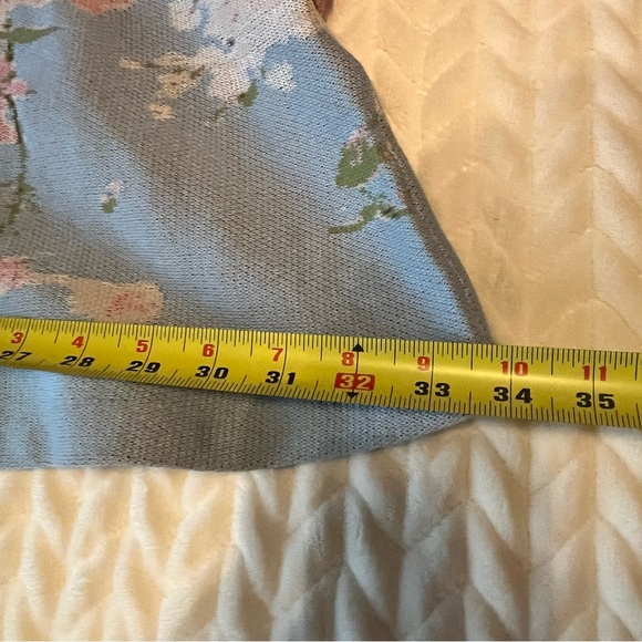 Donna Rocco Women Knitted Sleeveless Floral Midi Dress -Size Large A-line - Picture 7 of 10